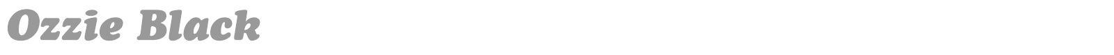 Ozzie Black font preview